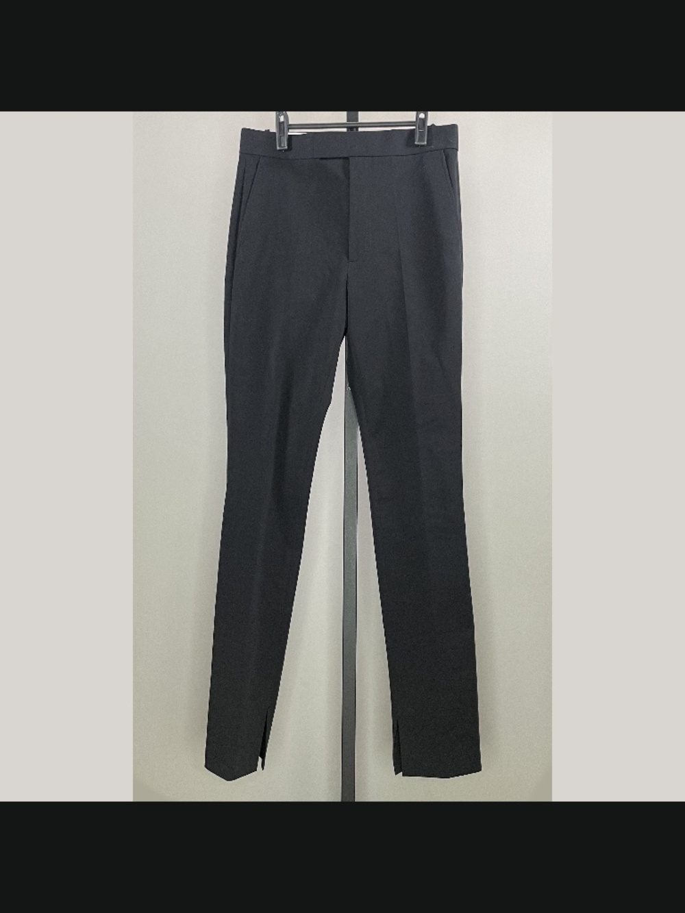 Helmut Lang Pants Womens 6 black straight leg trouser designer classic